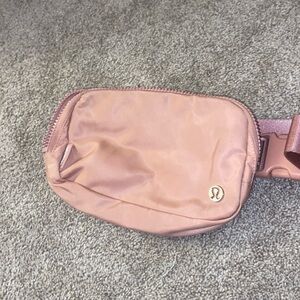 Pink coral lululemon belt bag